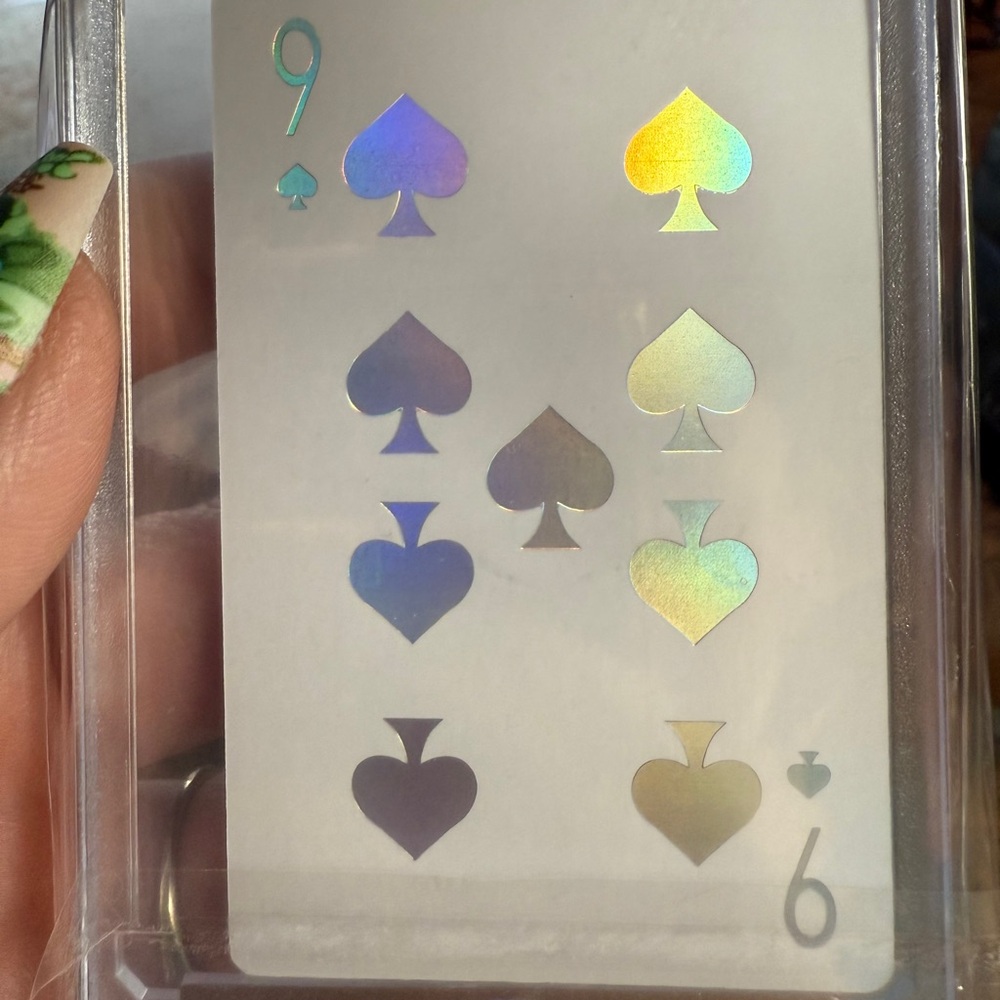 Dior Joy Holographic Nine of Spades in hard case